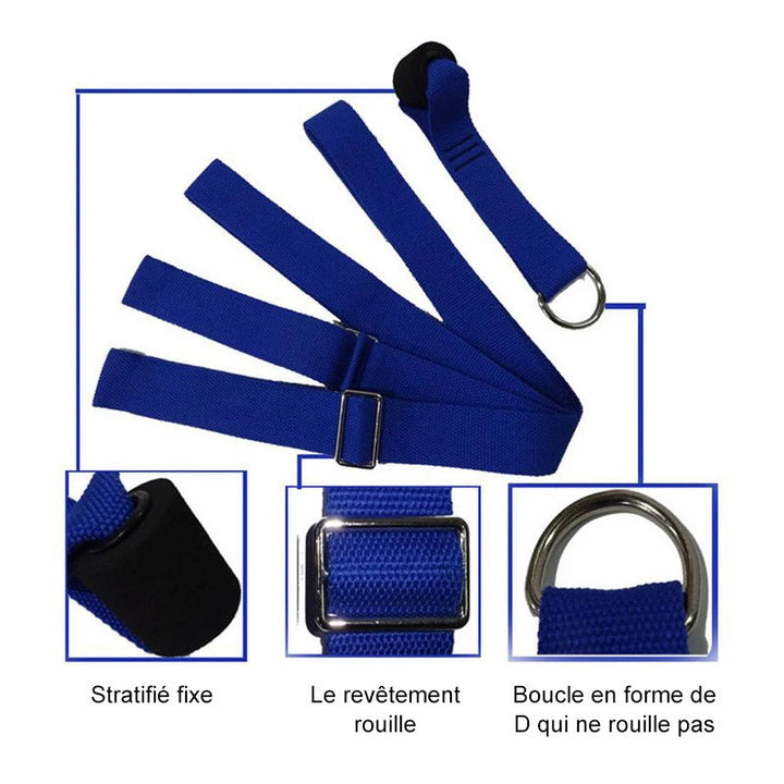Adjustable Rubber Yoga Strap | Stornfield