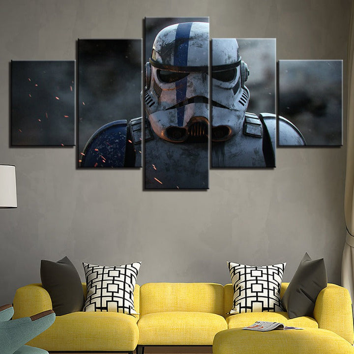 Stornfield | Stormtrooper Star Wars - 5 Piece Canvas Wall Art - High-Resolution Print