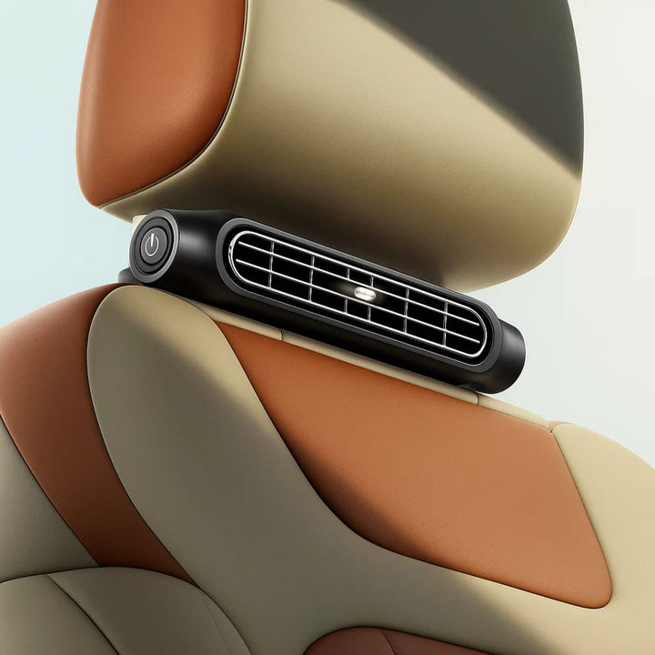 CoolDrive | USB Car Seat Cooling Fan - 3 Speed Adjustable - Quiet USB Powered - Velcro Headrest Clip for Drivers Passengers Pets Stornfield