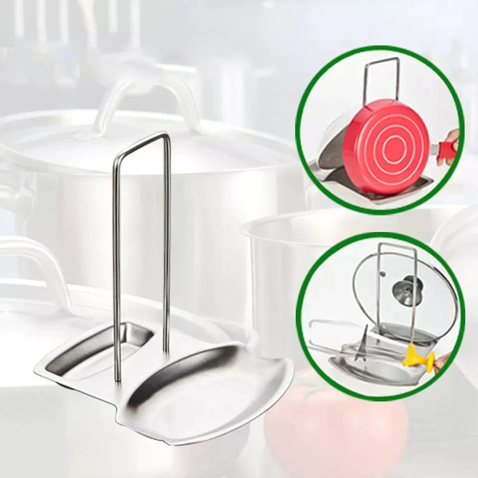 Lid and Spoon Stand Holder Stainless Steel Stornfield