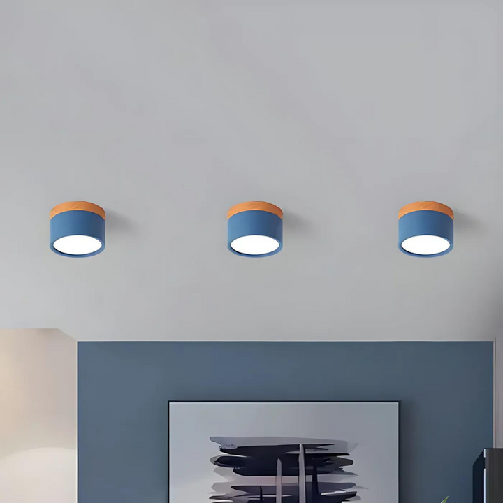 Cylindrical LED ceiling light for stylish hallways | Stornfield