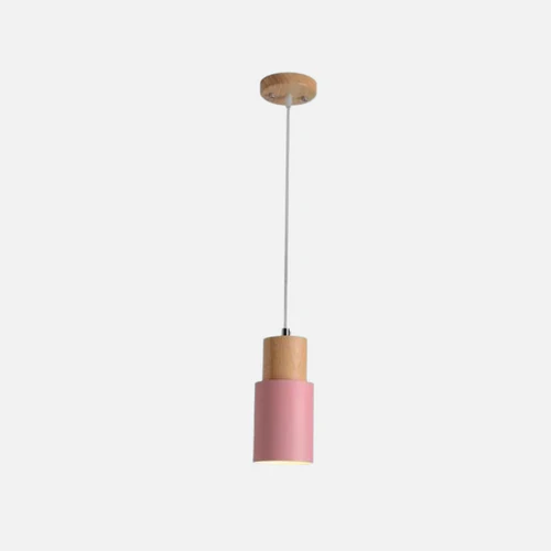 Stornfield | Ingrid Metallic Pendant with Wood Accents