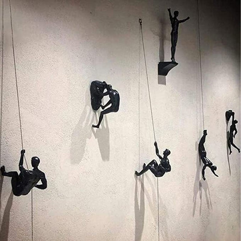 Stornfield | Hanging statues for climbing wall