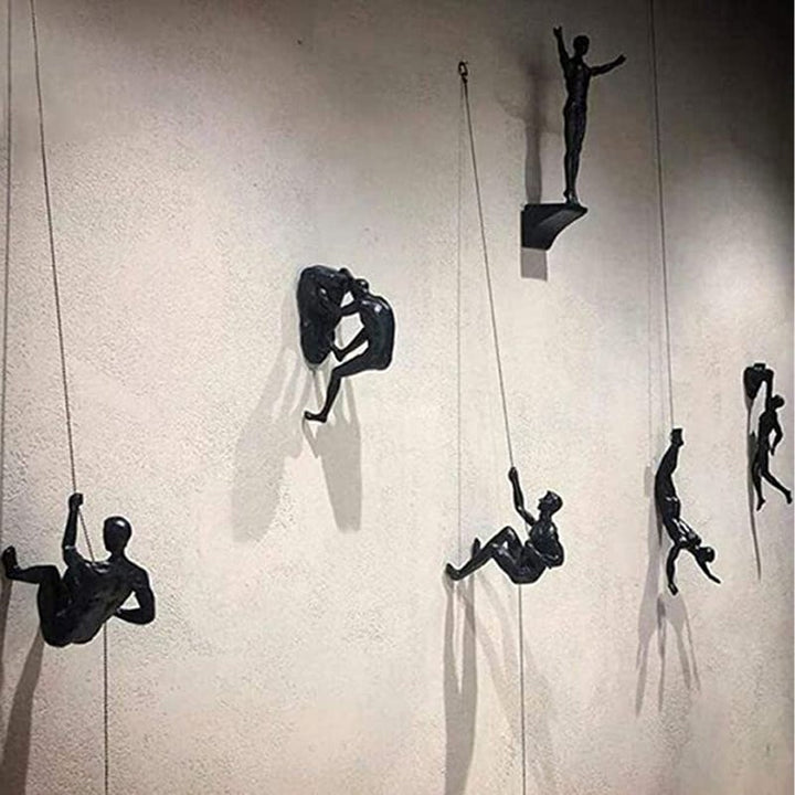 Stornfield | Hanging statues for climbing wall