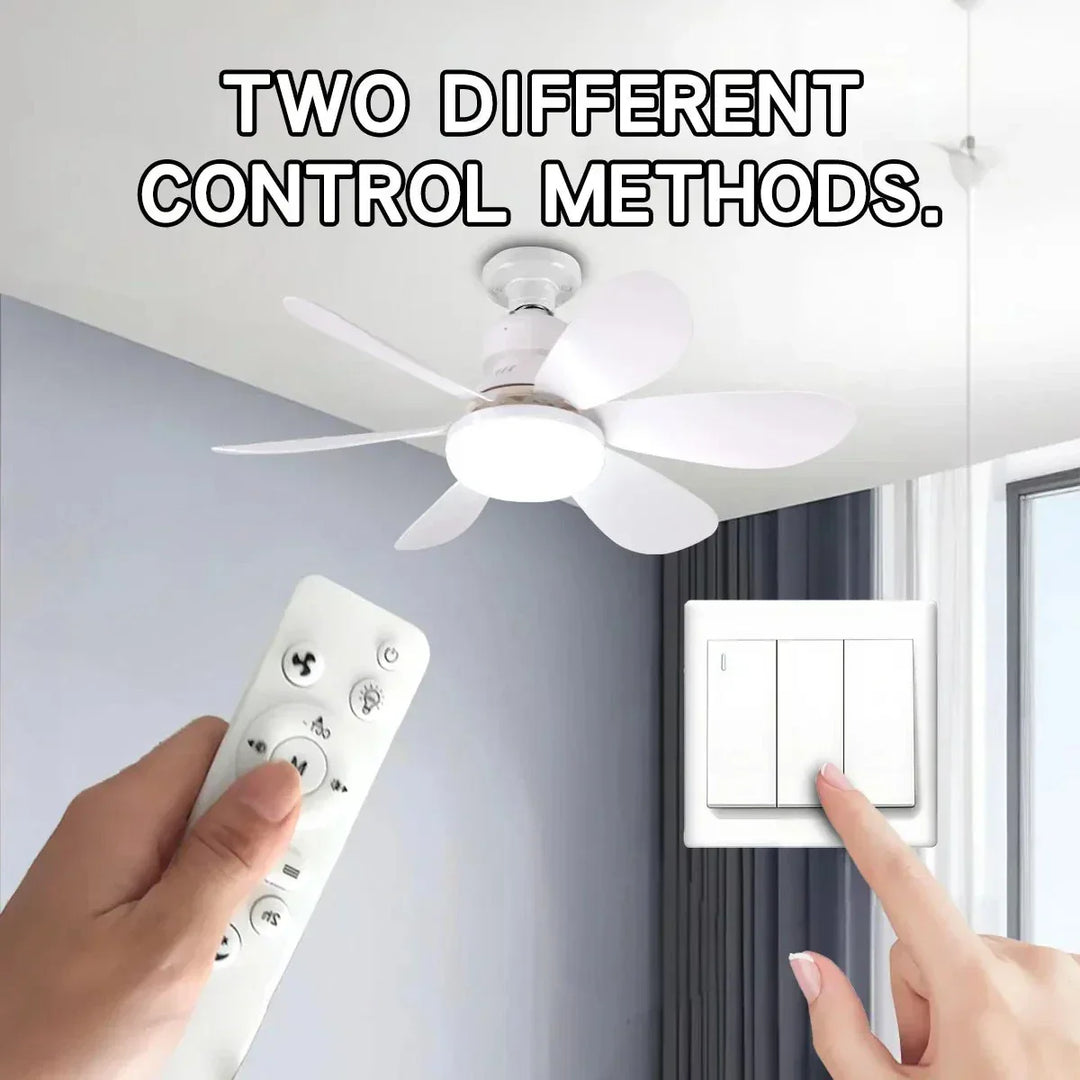 Ceiling fan LED with remote control and dimmable light | Stornfield