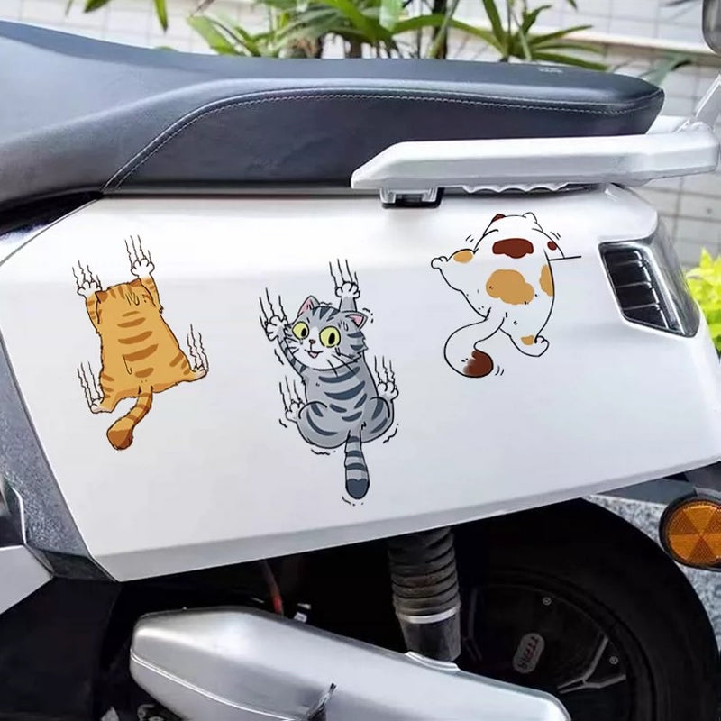 Cute Cat Cartoon Decal Car Stickers, 3 pcs | Stornfield