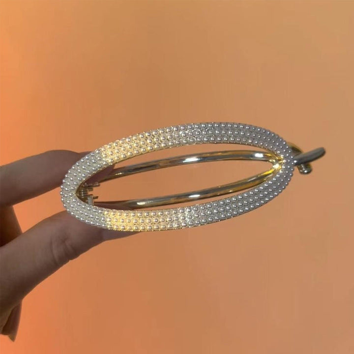 Sparkling Curved Minimalist Hair Buckle | Stornfield