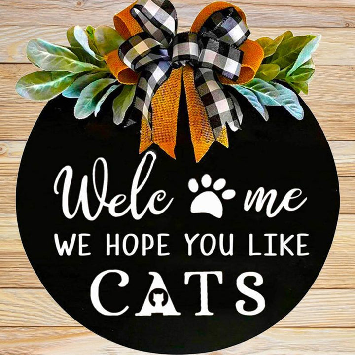 Wooden Welcome Panel on Animals | Stornfield
