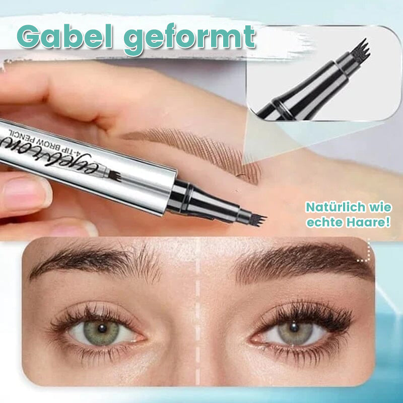Stornfield | Crayon à sourcils 3D étanche avec 4 pointes fourchues