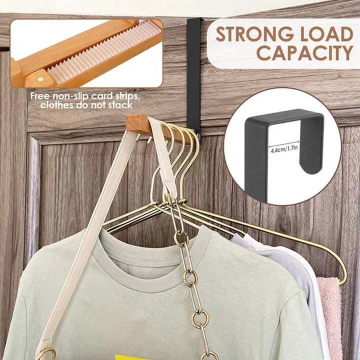 Stornfield | Crochets en bois pliants pour porte