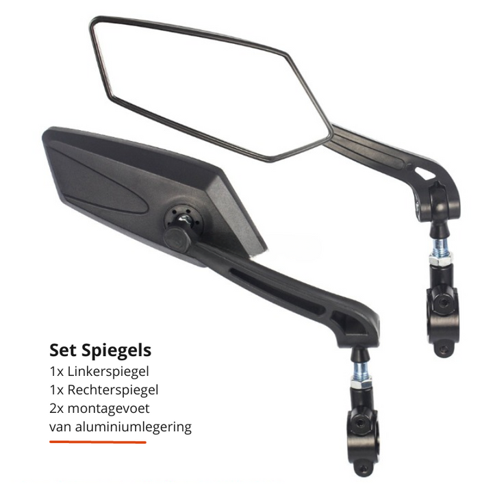 360° rearview mirror for bicycle with handlebar mount | Stornfield