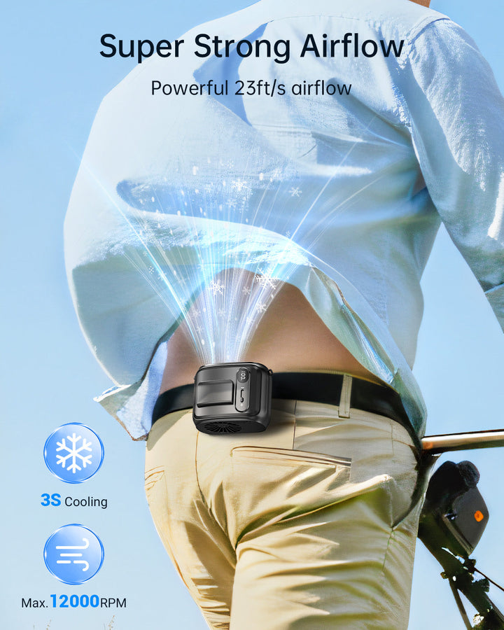 Waist Fan Hands-Free Personal Neck Fan for Outdoor Camping | Stornfield