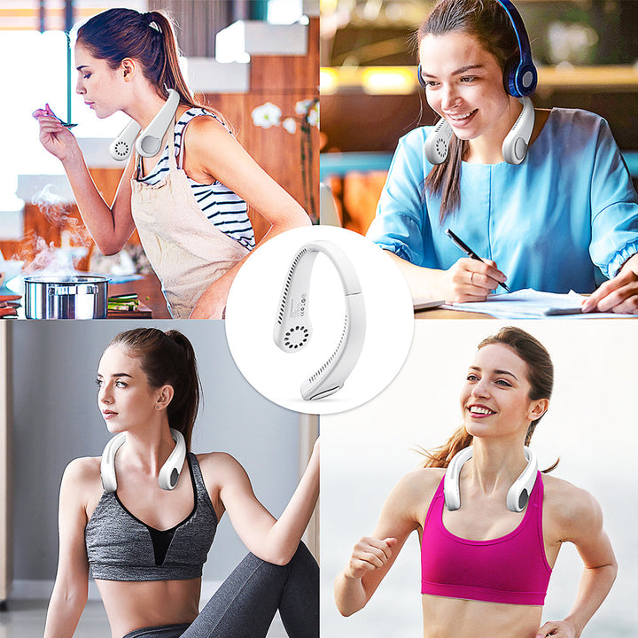 Portable Neck Fan, Bladeless Neck Fan Rechargeable | Stornfield