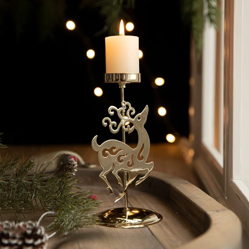 Christmas Candle Holders - Star and Christmas Tree Design for Festive Decoration | Stornfield