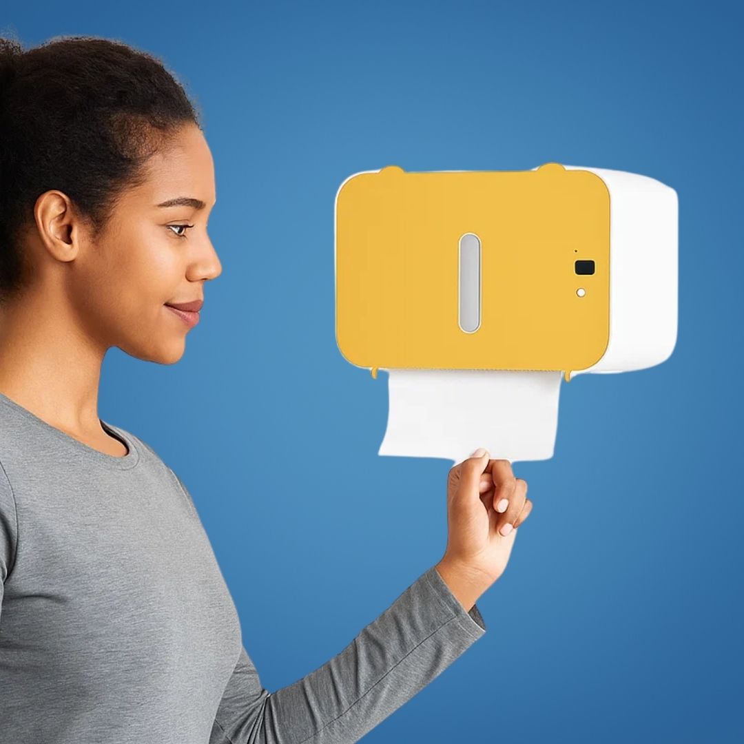 CleanGuard | Touchless Toilet Paper Dispenser – Sensor Activated – Auto-Retract Cut – For Stornfield High-Traffic Restrooms