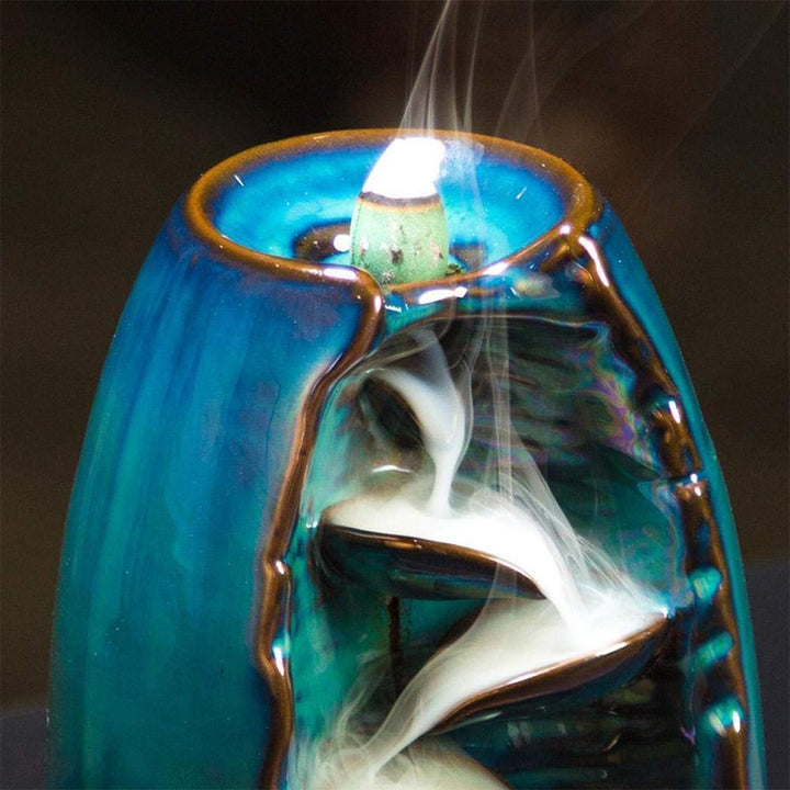 Stornfield | ZenFlow - Handcrafted Incense Holder with Mesmerizing Waterfall Smoke Effect