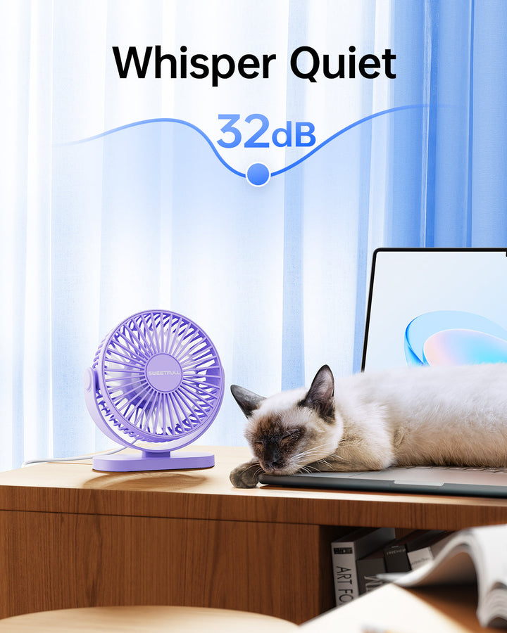 2-in-1 Hook & Desk Fan - 3-Speed with 360° Rotation | Stornfield