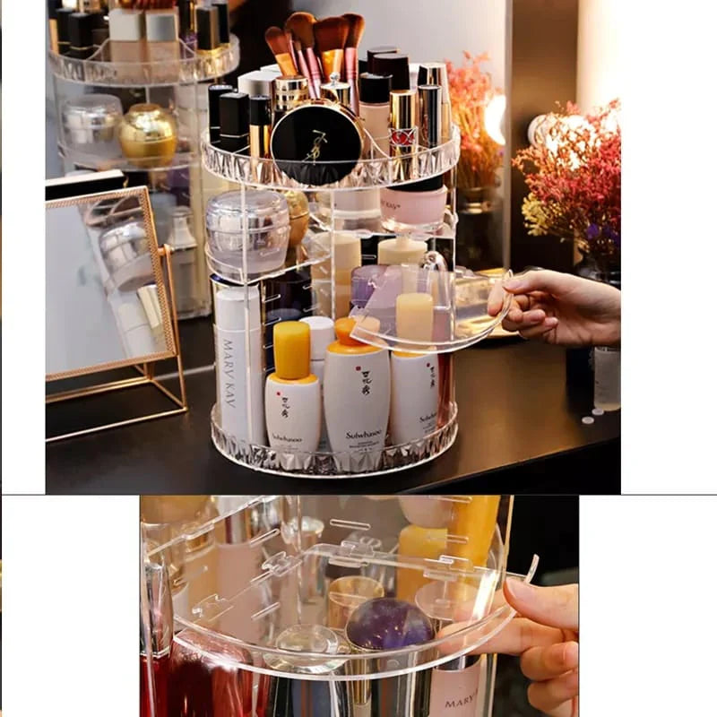 Boîte à cosmétiques Stornfield à motif losanges rotatifs