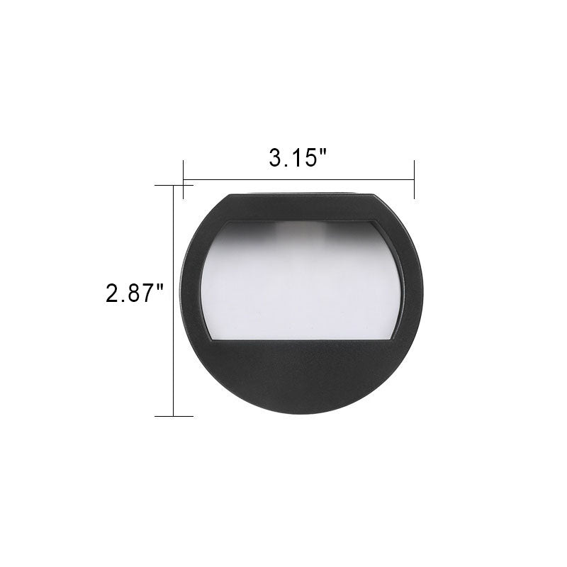 Outdoor Solar Round Square LED Waterproof Patio Step Light | Stornfield