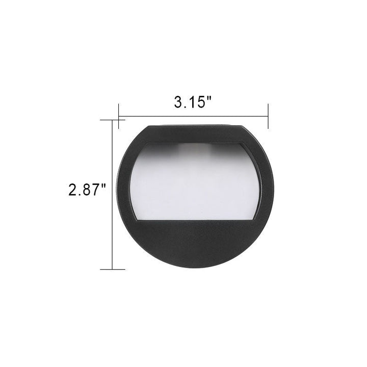 Outdoor Solar Round Square LED Waterproof Patio Step Light | Stornfield