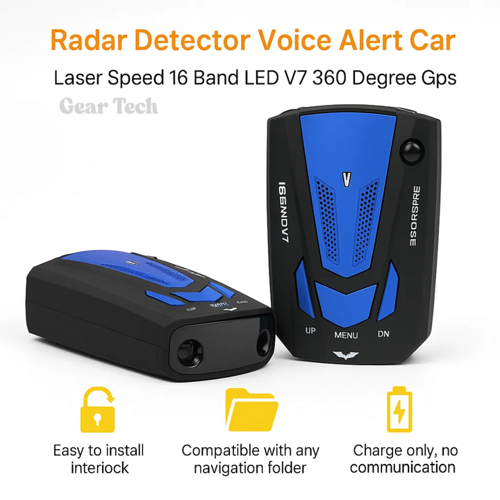 Stornfield | Radar Detector UK – Flash Speed Camera Detector with Precision Long-Range Detection for Safe Driving