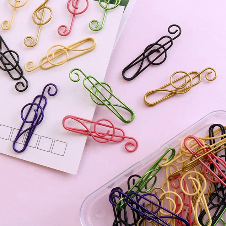 Music Multicolored Metal Paper Clips | Stornfield