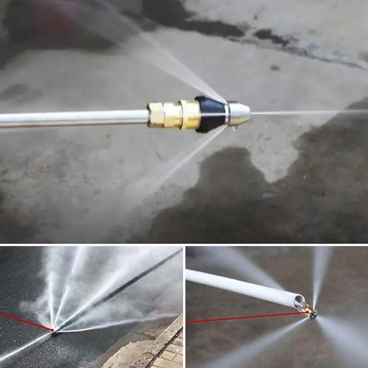 Stornfield | High-Pressure Drain Jetting Nozzle – Stainless Steel Sewer Cleaning Sprayer for Fast Pipe Unblocking