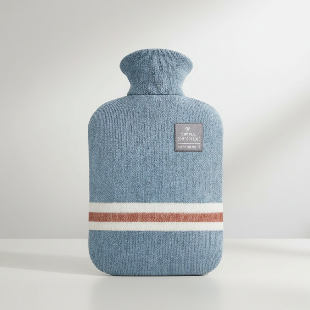 Hot water bottle 2L with knitted cover | Stornfield