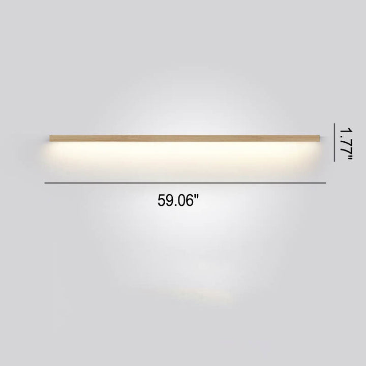 Stornfield | ZenBeam Japanese LED Wall Sconce | Solid Wood Design | Modern Accent Lighting