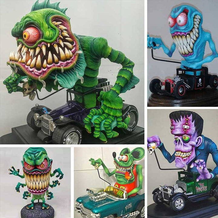 Angry Big Mouth Monster Statues | Stornfield