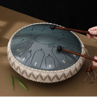 Stornfield | EchoDrum – Steel Tongue Drum for Meditation, Yoga, and Relaxation