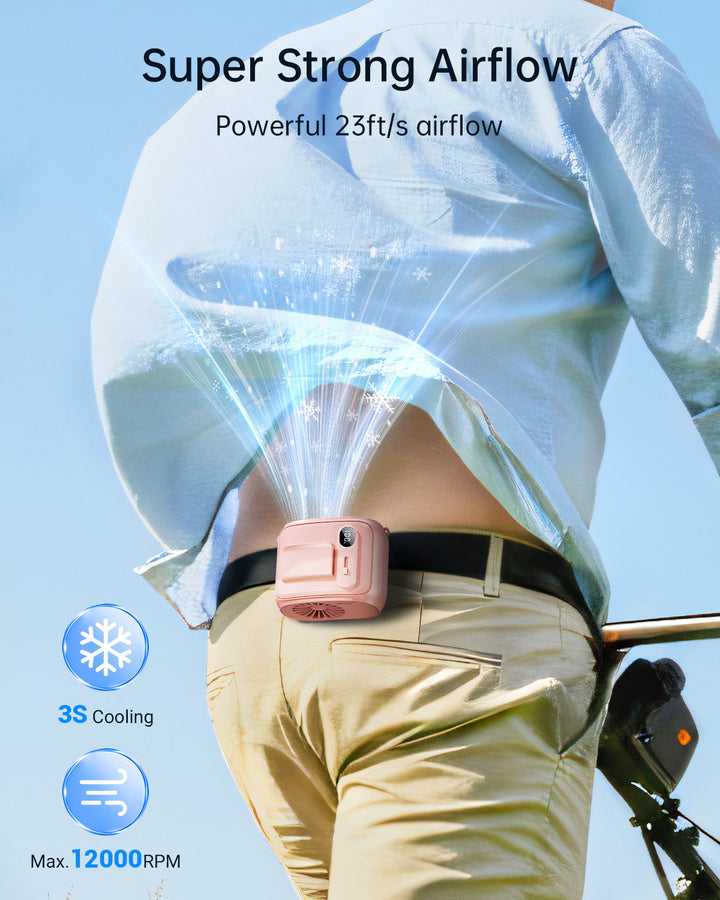 Waist Fan Hands-Free Personal Neck Fan for Outdoor Camping | Stornfield