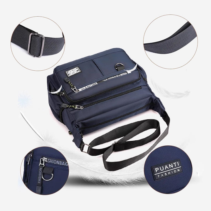 Men's messenger bag with multiple pockets | Stornfield