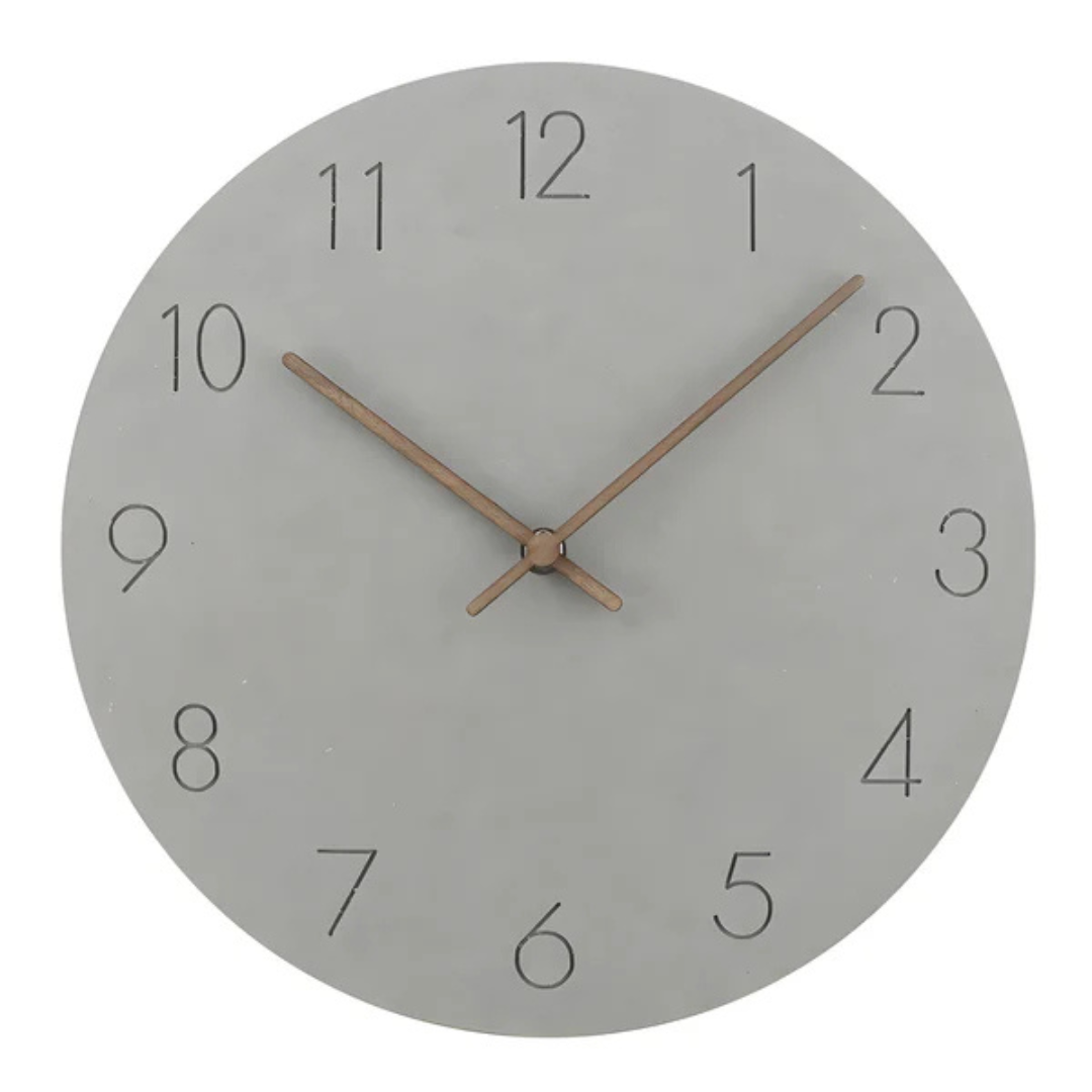 Large Wooden Wall Clock – Minimalist Design with Silent Movement | Stornfield