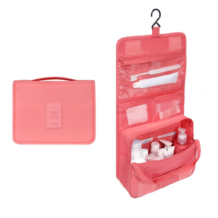 TravelEase – Water-repellent cosmetic bag with hooks and compartments | Travel toiletry bag | Stornfield