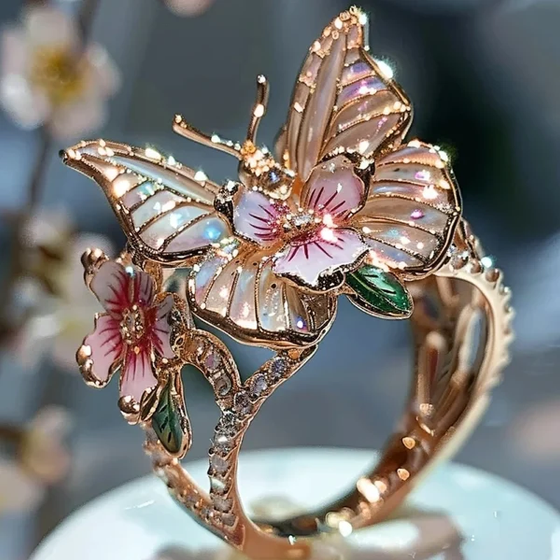 Butterfly flower ring | Stornfield