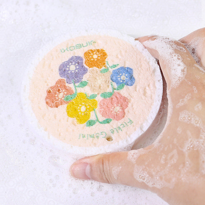 Kitchen Flower Print Wood Pulp Cotton Cloth | Stornfield