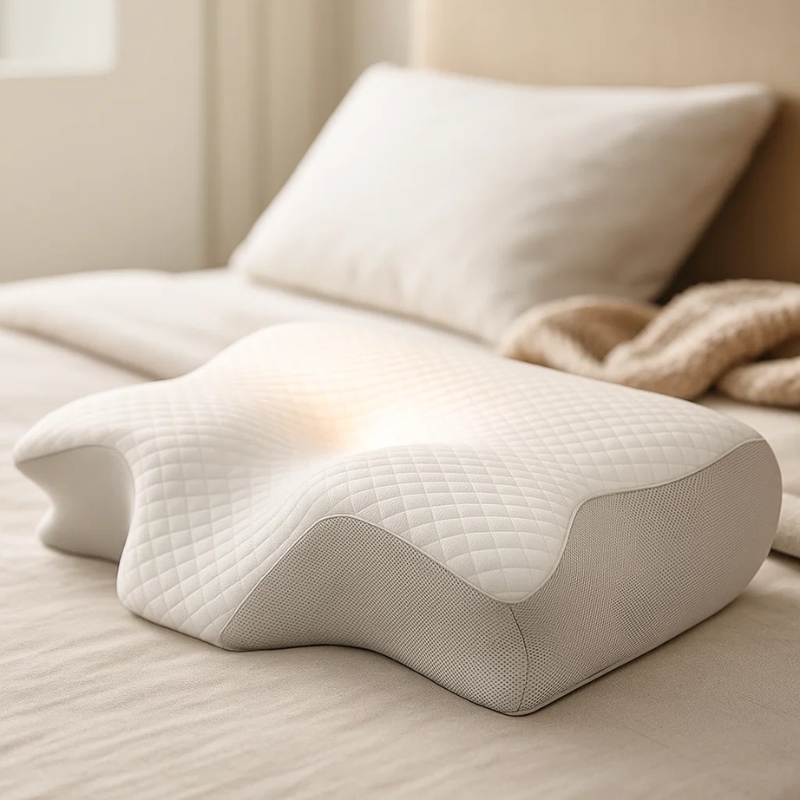 Stornfield | Memory Foam Cervical Pillow | Ergonomic 2-in-1 Design for Neck Pain Relief & Comfortable Sleep