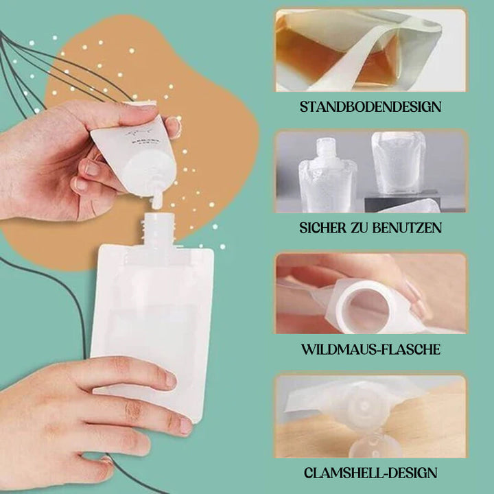 Portable liquid dispenser bags for travel (10 Pcs) | Stornfield