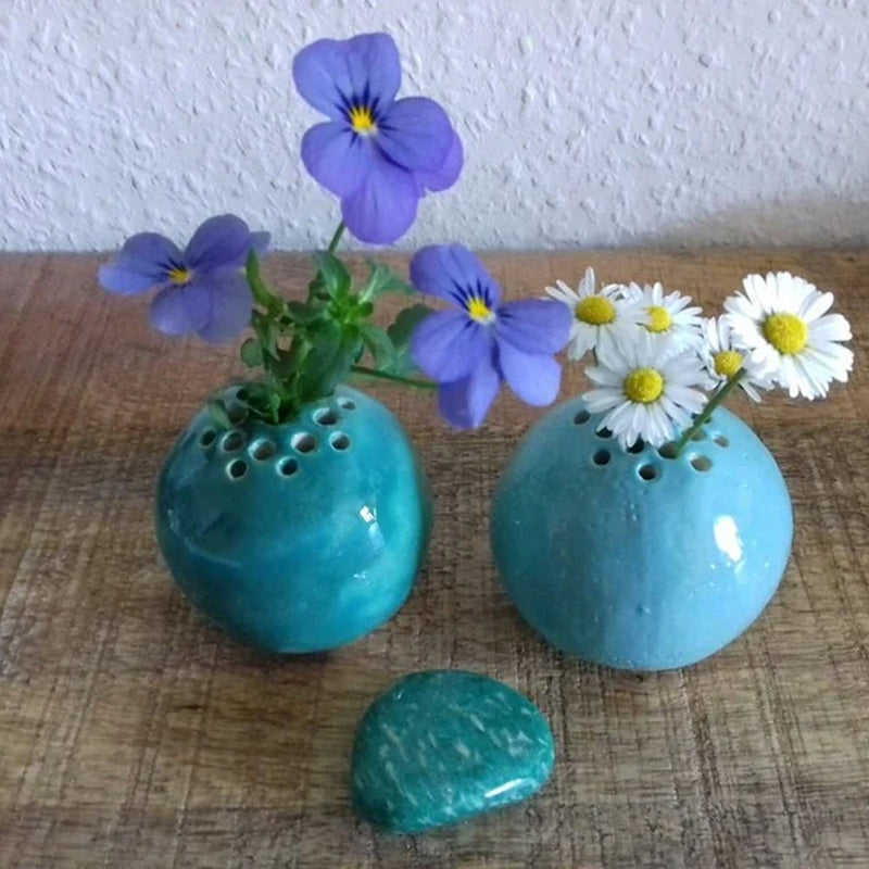 Resin Handmade Vase Flower Stone Table Decor | Stornfield