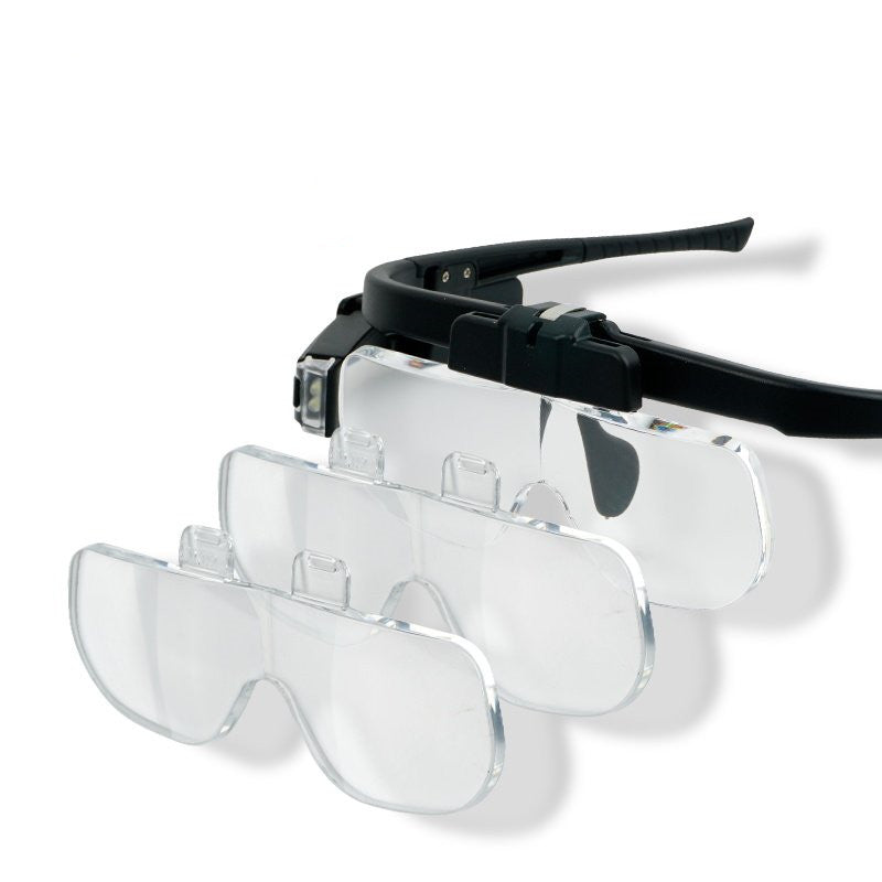 Stornfield | Portable Wearable LED Magnifying Glasses, with Adjustable Light Angle & Replaceable Lenses