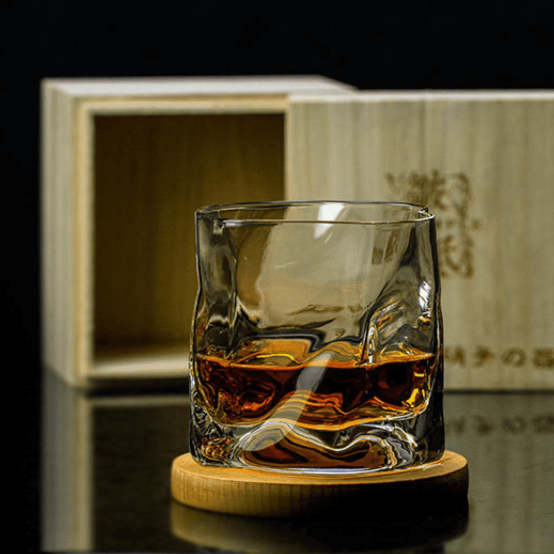 Japaneese Edo Kiriko Crumple Body Whisky Glass | Stornfield