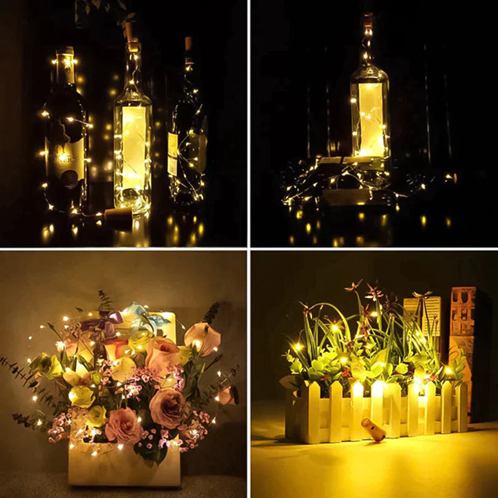 LED Wine Bottle Lights Cork Night Light DIY Decor Lift - Piece | Stornfield