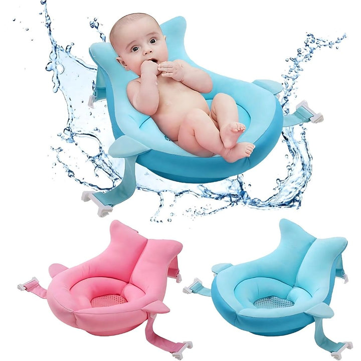 AquaNest | Baby Bath Support – Non-slip Cushion – Quick-Drying Fabric – Newborn Safety Bowl