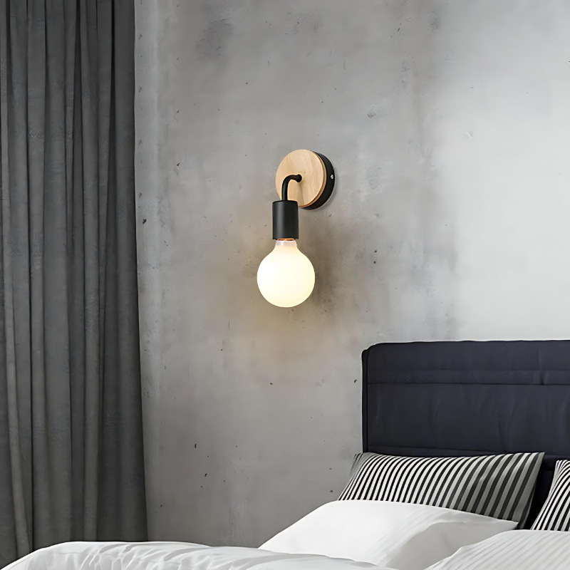 Nordic wall lamp with light bulb - Timeless lighting | Stornfield