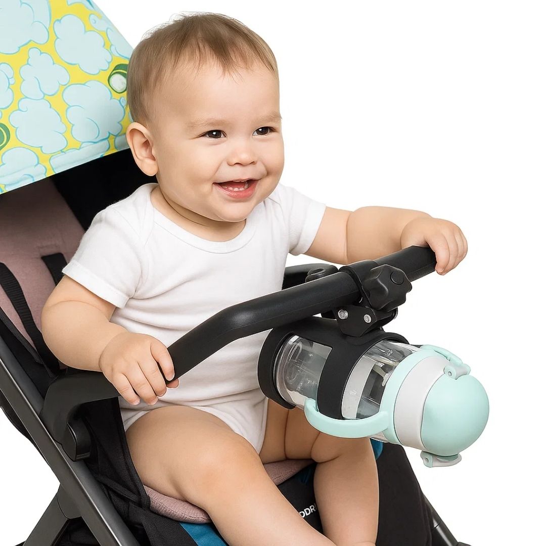 SipSecure | Universal Stroller Cup Holder – Adjustable Clip – Secure Fit – Ideal for Parents On-The-Go Stornfield