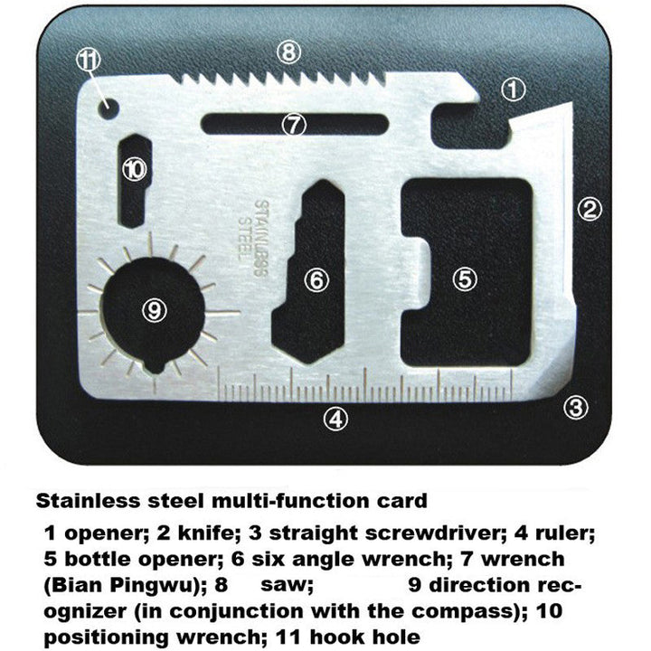 PortaStornfielde SOS survival kit with 8 tools | Stornfield