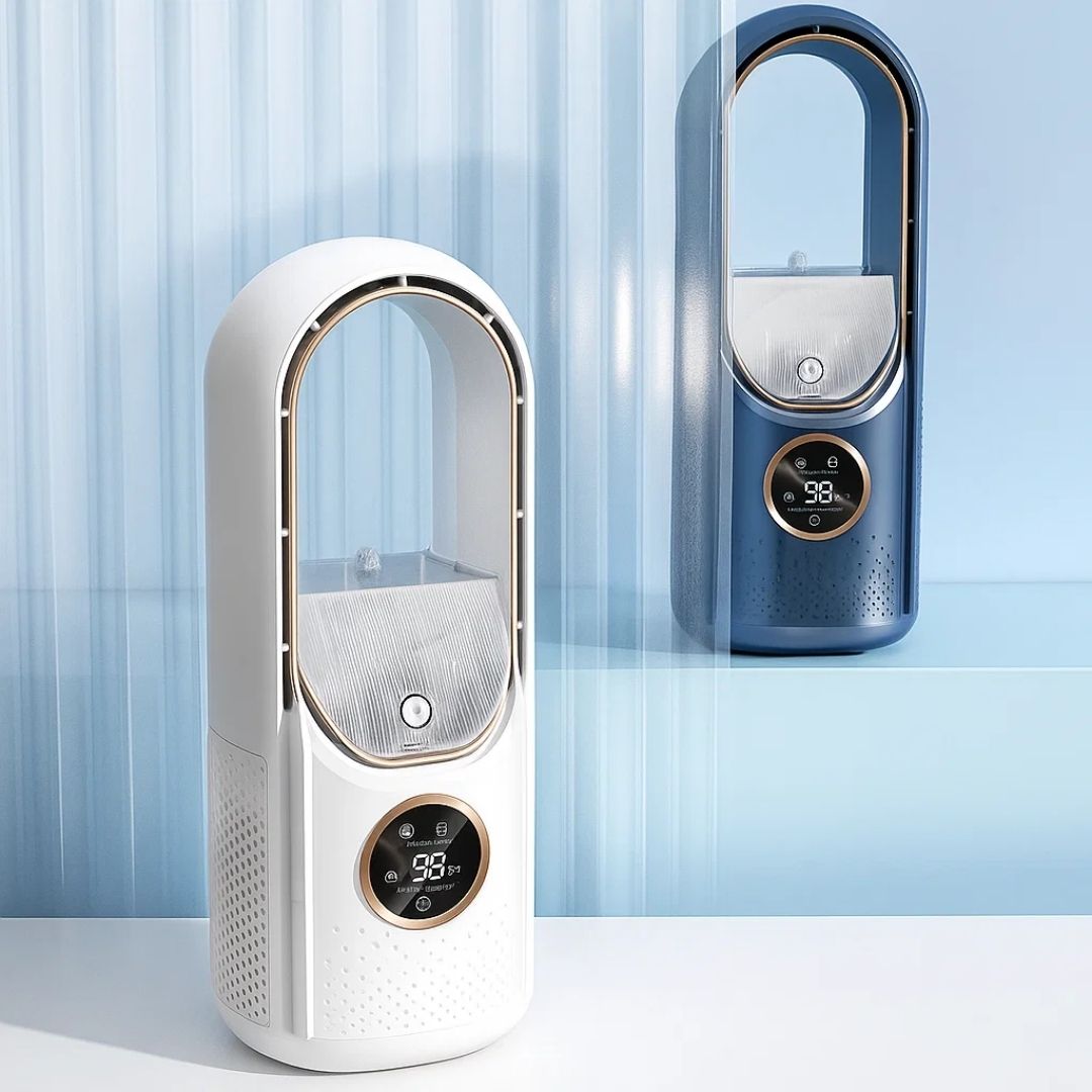 CoolMist | Portable Air Cooler Humidifier - Adjustable Quiet Mist - Compact USB Powered - Office and Bedside Personal Comfort for All-Day Freshness Stornfield
