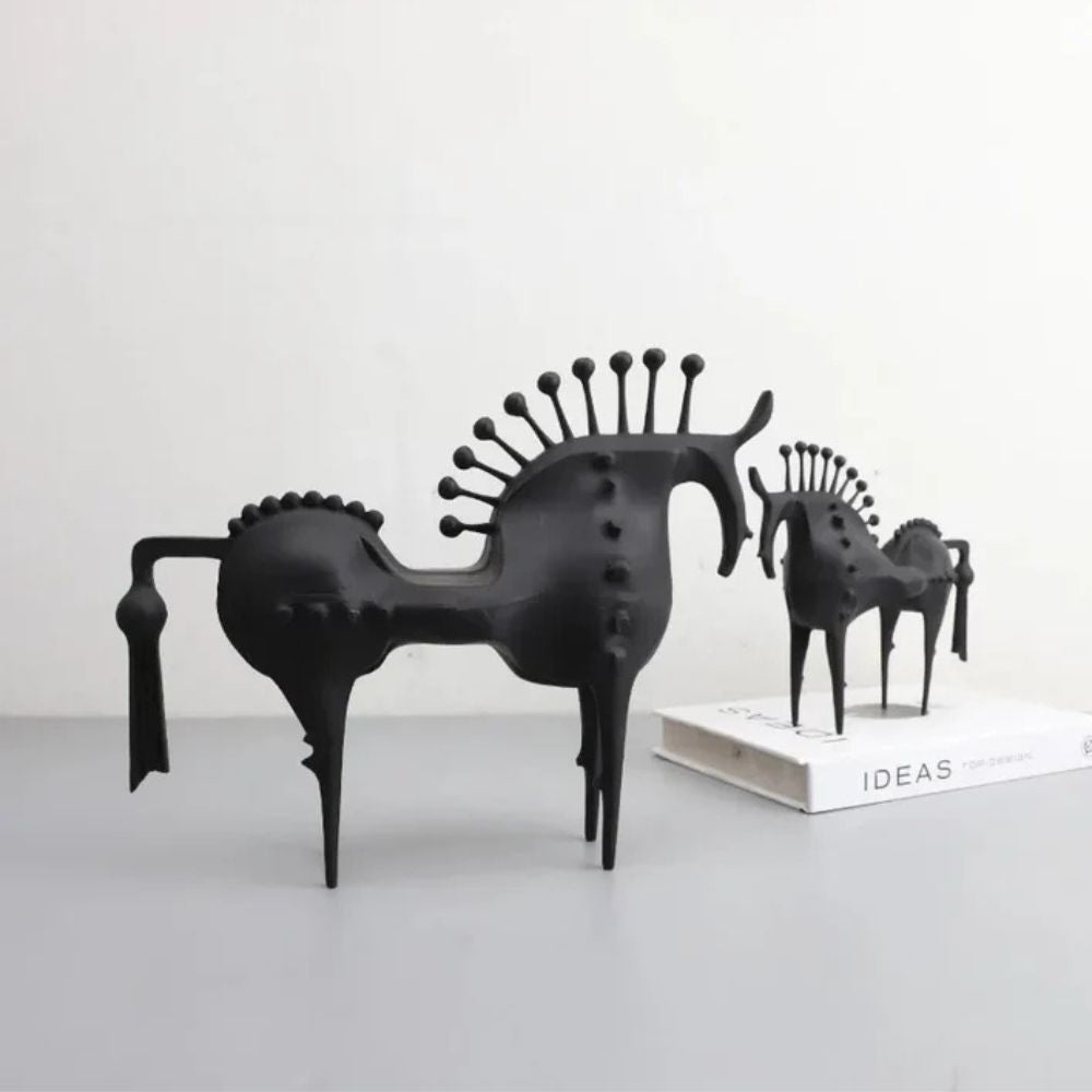 Abstract Metal Horse Sculpture | Stornfield