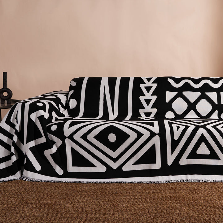 Geometric Boho Style Sofa Cover - Modern, Stylish & Durable Sofa Protection | Stornfield